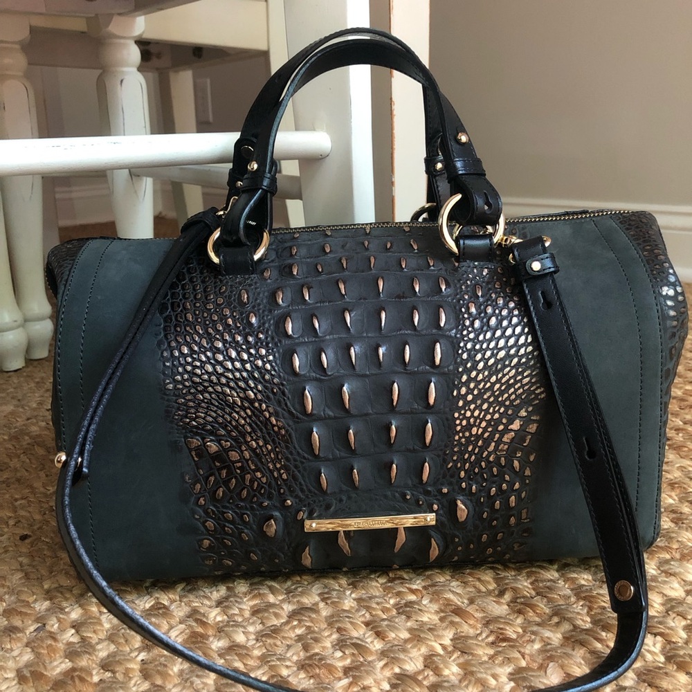 New: Brahmin Hadley Firefly Satchel with Optional Strap